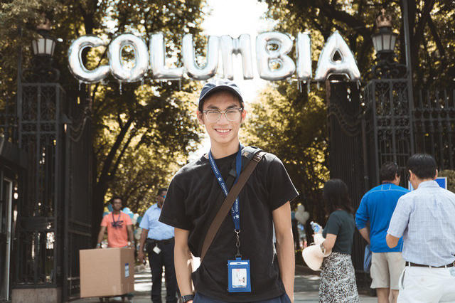 Hà Quốc Huy - sinh viên năm nhất ĐH Columbia, Mỹ.