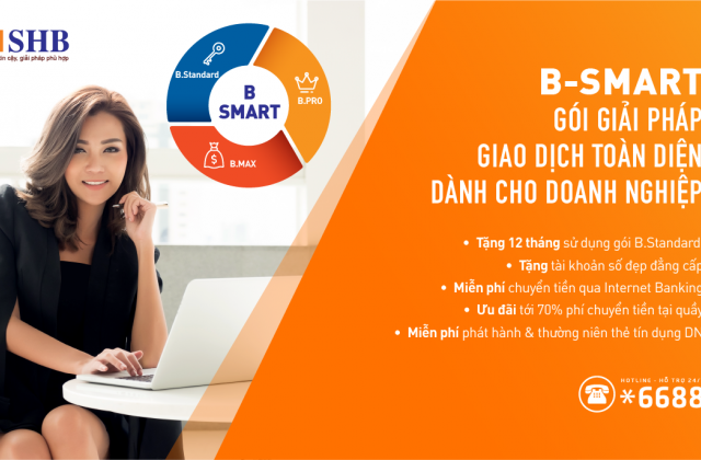 SHB tặng tài khoản số đẹp và nhiều ưu đãi miễn phí cho doanh nghiệp