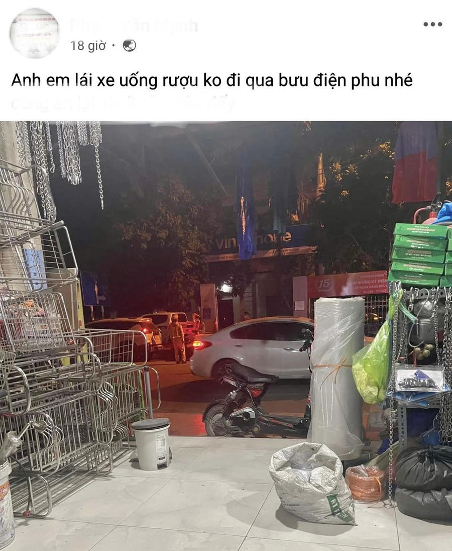 Bài đăng trên mạng xã hội của anh P.V.M.