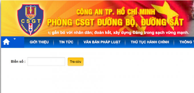 Để biết phương tiện có đang bị phạt nguội hay không, người dân ở thành phố Hồ Chí Minh chỉ cần tra cứu trên mạng internet.