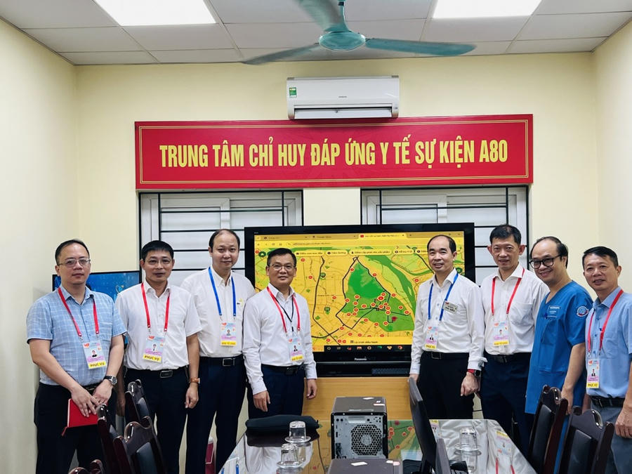 Lãnh đạo Cục Quản lý, Khám chữa bệnh (Bộ Y tế) tham gia công tác phục vụ đại lễ A80.