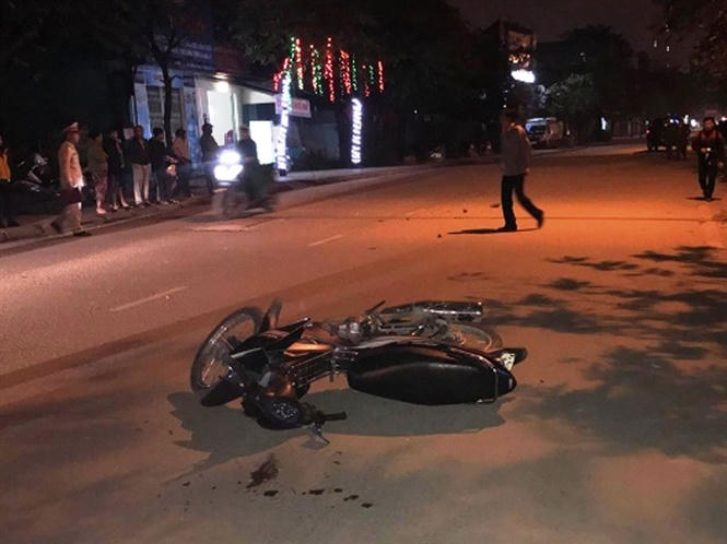 Hiện trường vụ tai nạn.