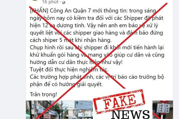 Bác bỏ thông tin 12 shipper dương tính với Covid-19