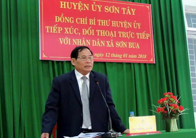 Ông Đinh Kà Để (ảnh báo Thế Thao Văn Hóa).
