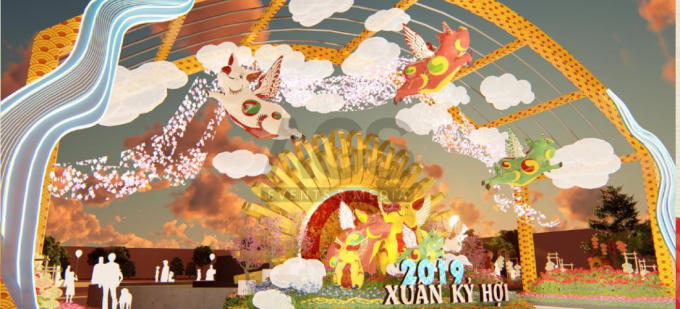 Lễ hội hoa xuân Sun World Halong Complex.