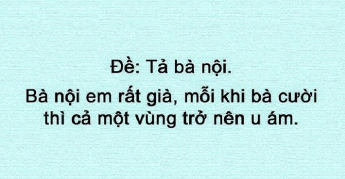 Tả bà nội.