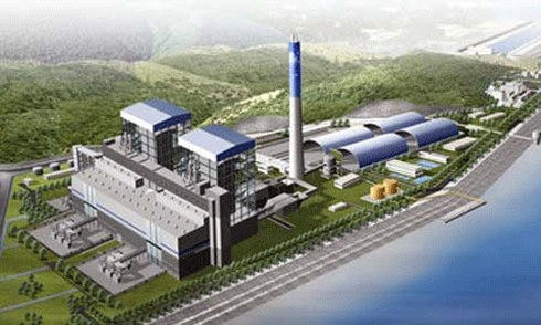 Phối cảnh nhà máy Nhiệt điện Sông Hậu 1