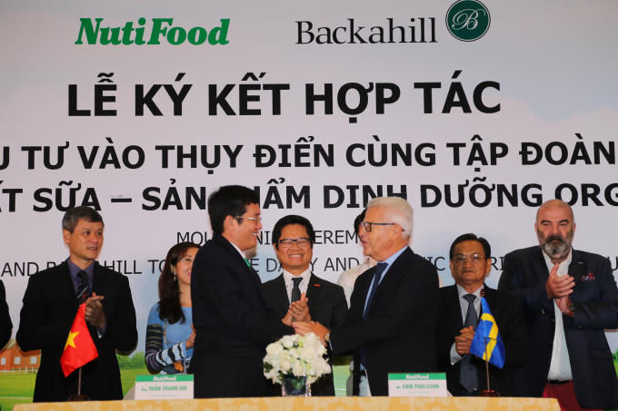 NutiFood hợp tác với Tập đoàn Backahill của tỷ phú Thụy Điển.