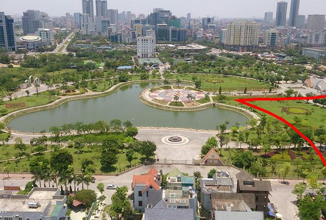 Công viên Cầu Giấy ảnh: Zing.vn