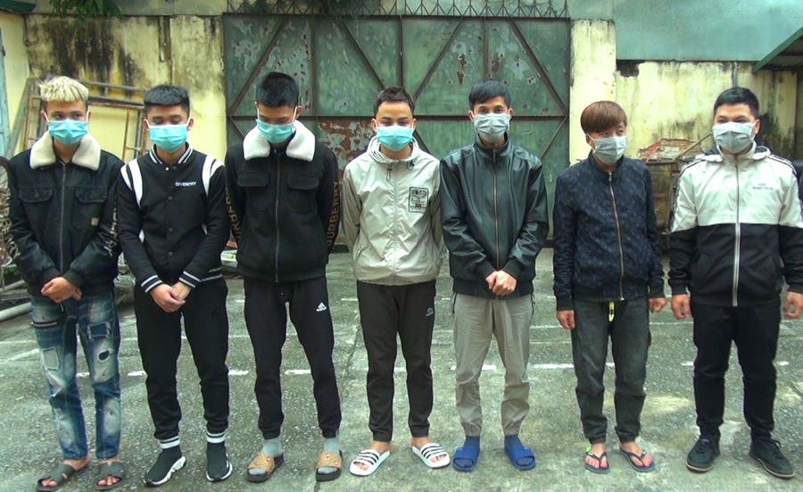 Các đối tượng vừa bị Công an TP. Thanh Hóa bắt giữ