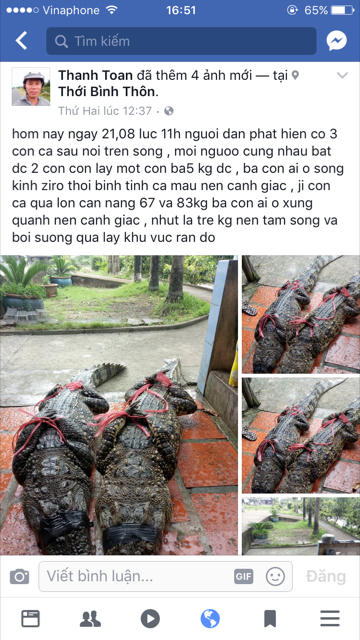 Hình ảnh trên facebook tung tin đồn thất thiệt