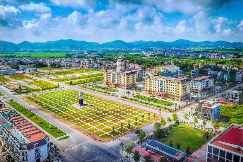 Trung tâm hành chính thành phố Bắc Giang hiện tại - Ảnh: NGUYỄN KẾ