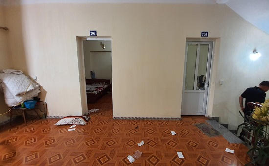 Hiện trường vụ án mạng.