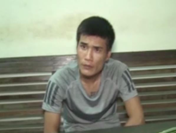 Một trong 4 đối tượng bị bắt trong đường dây buôn bán ma tuý vừa bị Công an TP Vinh phá án.