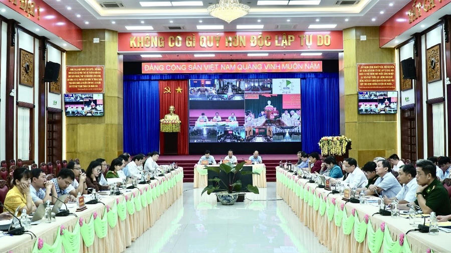 Toàn cảnh hội nghị. (Ảnh: UBND tỉnh Gia Lai)