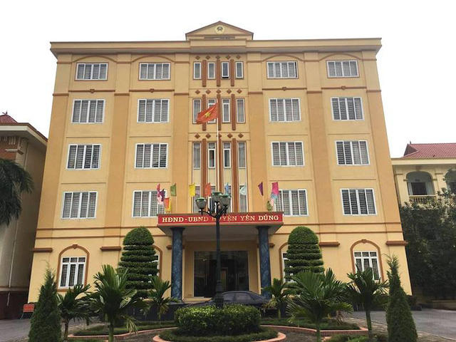 Trụ sở UBND huyện Yên Dũng (Bắc Giang).