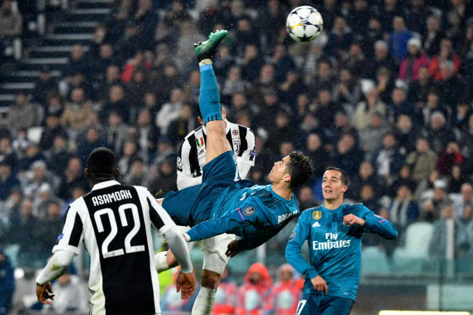 Ronaldo đã có siêu phẩm vào lưới của Juventus.