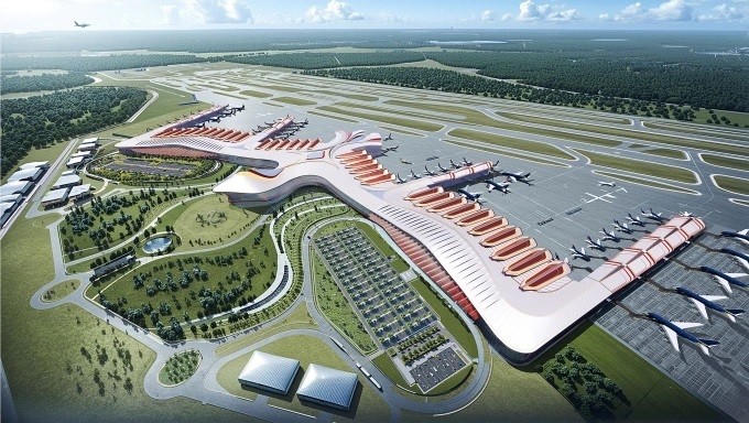 Phối cảnh sân bay Phú Quốc mở rộng. Ảnh: CPG Singapore