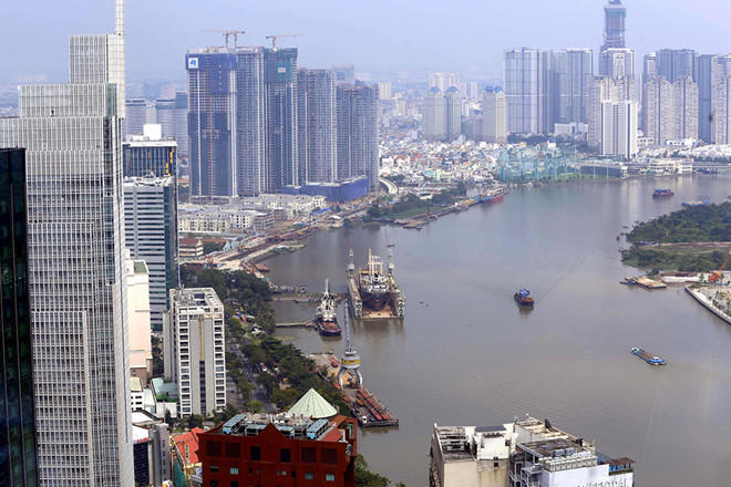 TP.HCM nhìn từ tòa nhà Bitexco.