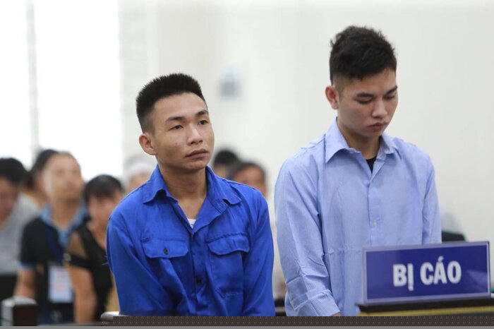 Hai bị cáo tại phiên tòa