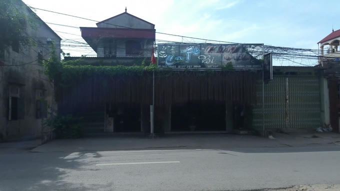 Địa điểm xảy vụ ẩu đả trong đêm tại quán Cafe AN. Ảnh Huy Trung