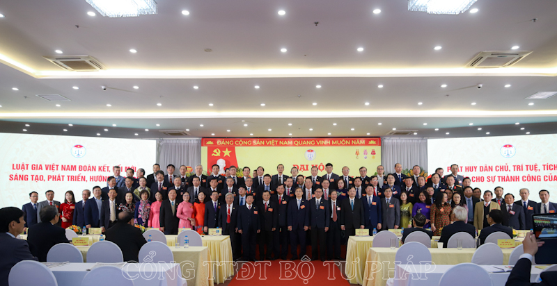 Ban Chấp hành Hội Luật gia Việt Nam khóa XIV (2024 - 2029) ra mắt Đại hội.