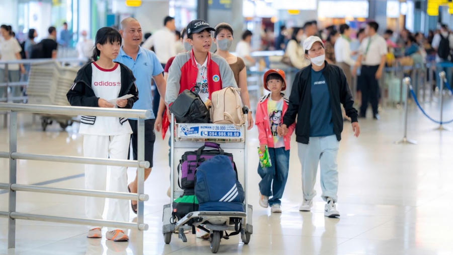 25,3 triệu lượt hành khách qua Cảng HKQT Nội Bài trong 9 tháng năm 2025. (Ảnh minh họa: Bộ Xây dựng)