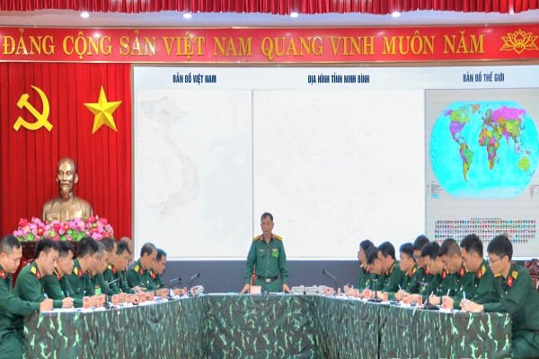 Quang cảnh cuộc diễn tập.