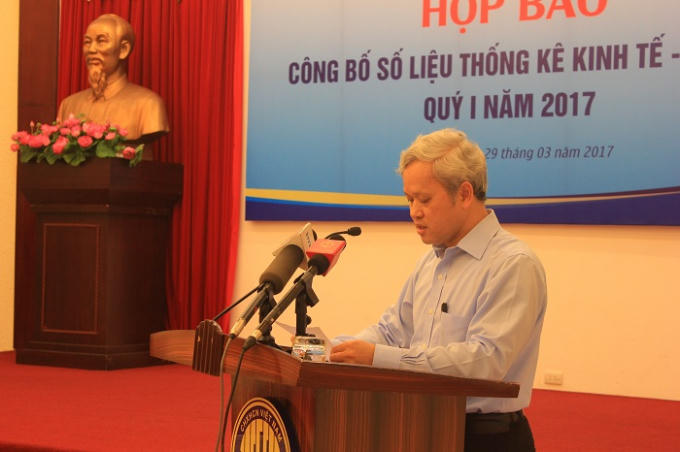 Ông Nguyễn Bích Lâm, Tổng cục Trưởng Tổng Cục Thống kê.