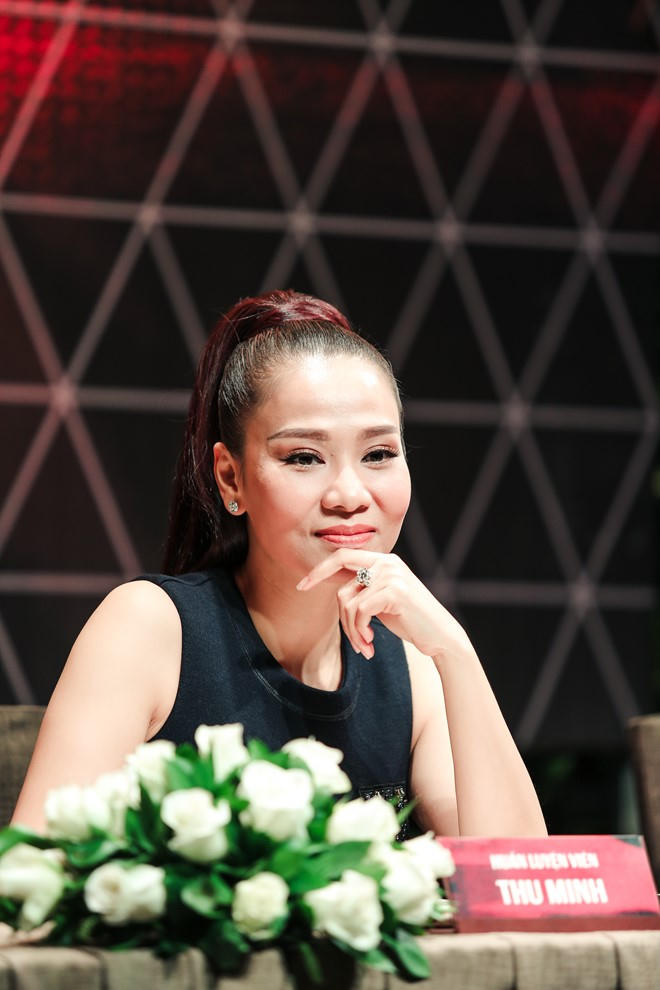Thu Minh lên tiếng bênh vực ba đàn em sẽ có cách đào tạo thí sinh. Ảnh: Thành Luân.