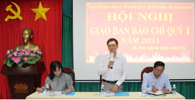 Hội nghị giao ban báo chí tỉnh Tây Ninh - Quý I.