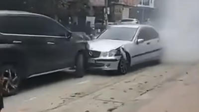 Hiện trường vụ tai nạn.