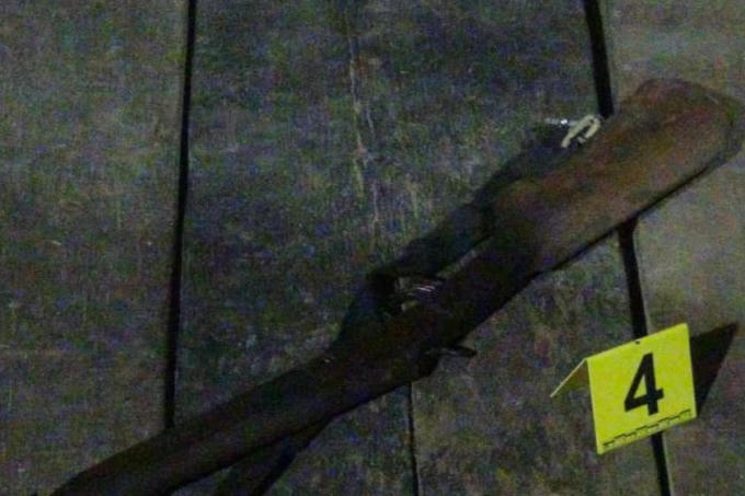 Khẩu súng mà ông Thắng dùng để bắn con dâu (ảnh công an cung cấp). Nguồn: Dân Trí