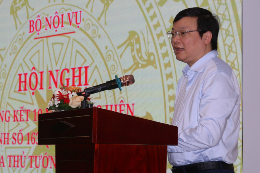 Thứ trưởng Bộ Nội vụ Trương Hải Long phát biểu tại sự kiện.