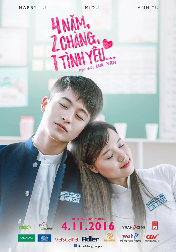 Poster phim 4 Năm, 2 Chàng, 1 Tình yêu.