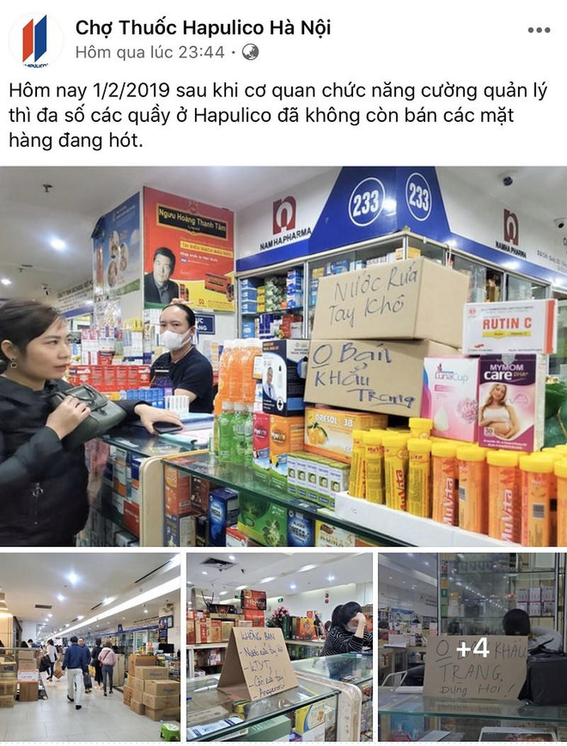 Trước diễn biến phức tạp của dịch corona, nước rửa tay khô, khẩu trang y tế “cháy” hàng.