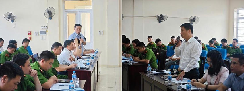 Đại diện Lãnh đạo UBND phường phát biểu thảo luận tại Hội nghị.