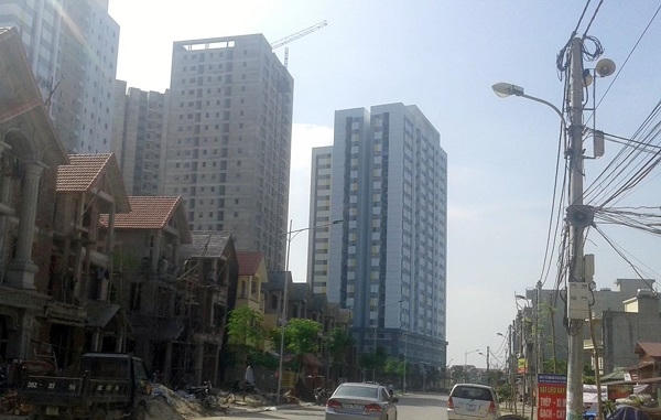 Dự án nhà ở xã hội Rice City nằm phía Tây Nam Linh Đàm.