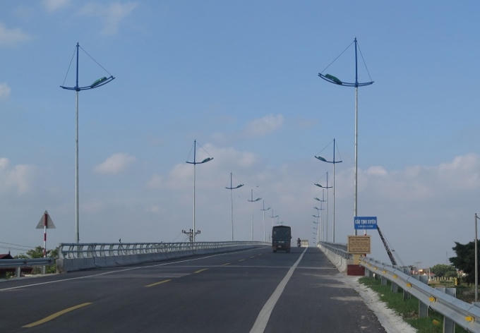 Cầu Tịnh Xuyên (Thái Bình). Ảnh: Trung Du