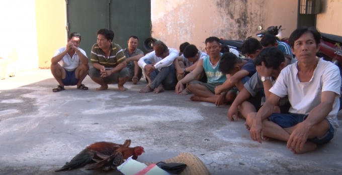 Các đối tượng bị bắt giữ.