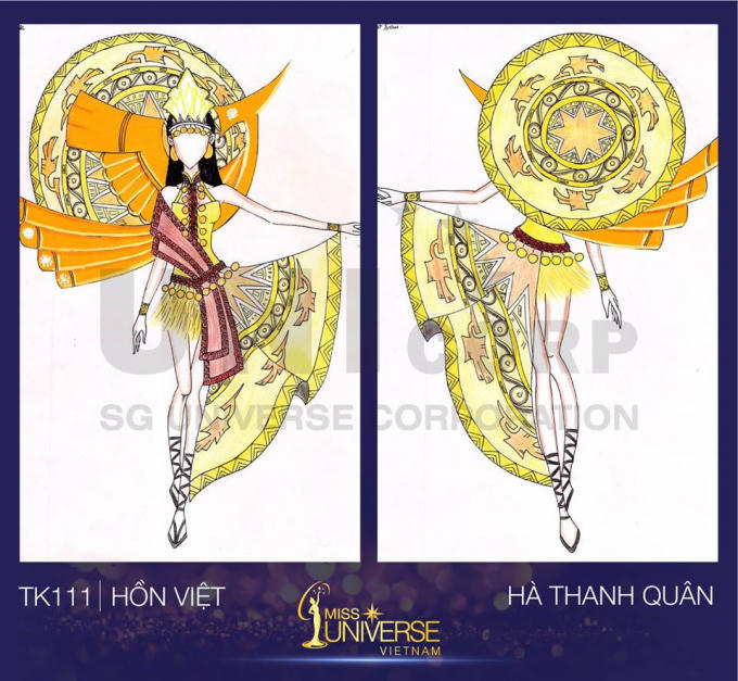 Bánh mì, Trưng Nữ Vương... lọt top 15 “Thiết kế trang phục dân tộc cho đại diện Việt Nam tại Miss Universe”