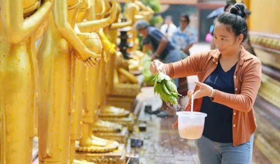 Nhiều món ăn cổ truyền của Tết cổ truyền của dân tộc Lào được làm để đón Tết. Ảnh: N.H