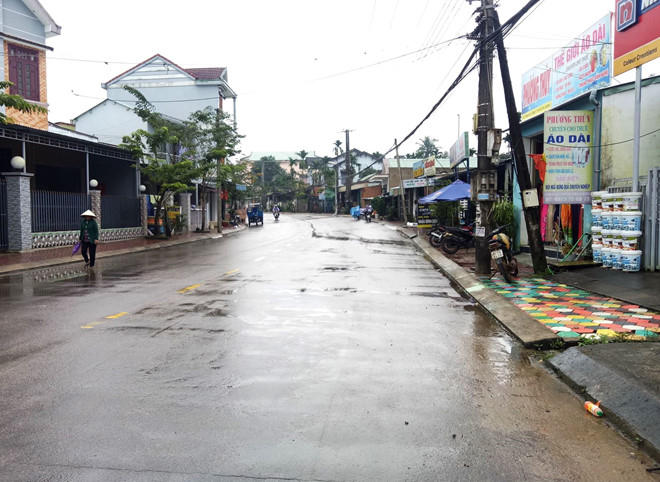 Tuyến đường người dân hiến đất để mở rộng đường.