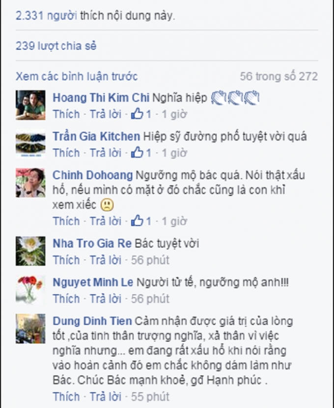 Dân mạng "phát cuồng" với hành động nghĩa hiệp.