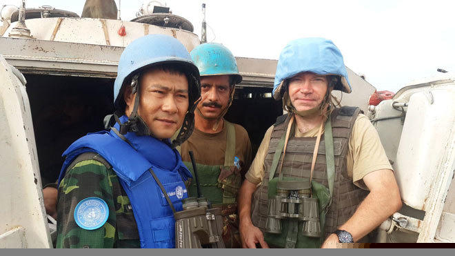 Đại tá Mạc Đức Trọng tại Phái bộ Nam Sudan.