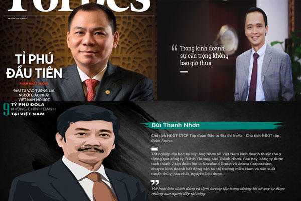 Ít nhất đã có 3 tỷ phú USD được công khai trên sàn chứng khoán Việt Nam.