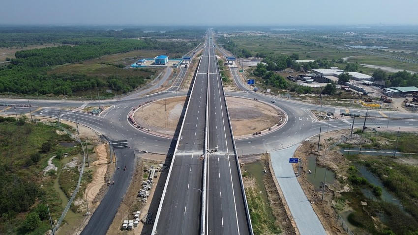 Cao tốc Bến Lức - Long Thành, đoạn qua xã Phước An, huyện Nhơn Trạch. (ẢNH: LÊ LÂM)