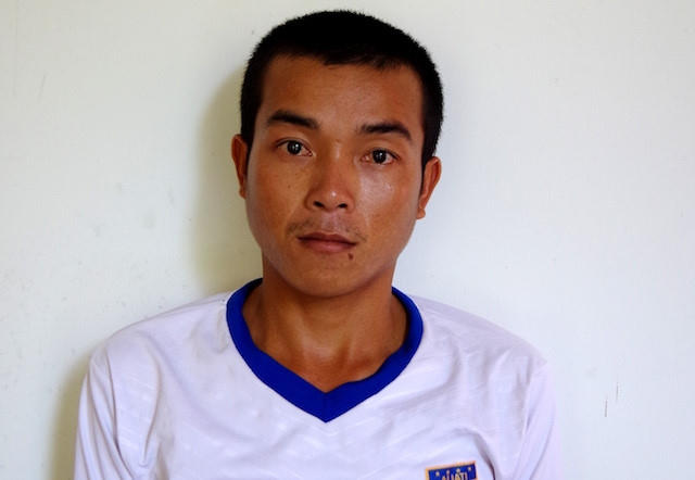 Đối tượng Ngô Hoàn Viên tại cơ quan điều tra.