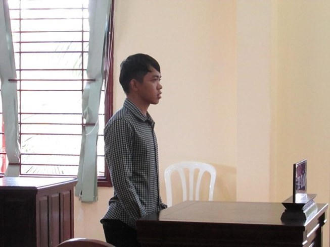 Bị cáo Trương Tấn Lợi tại tòa phúc thẩm ngày 23/1. (Ảnh: báo Pháp luật TP HCM)