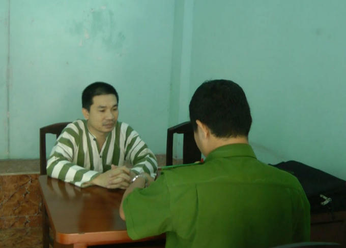 Trùm ma túy Văn Kính Dương khi bị bắt giữ.